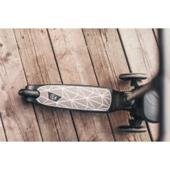 Scoot And Ride - Highway Kick 2 Scooter Brown Lines -Kids Toy Shop HWK2L BROWNLINES TOPVIEW02 p