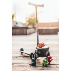 Scoot And Ride - Highway Kick 2 Scooter Reflective Steel -Kids Toy Shop HWK2L STEEL DINO TOYS p