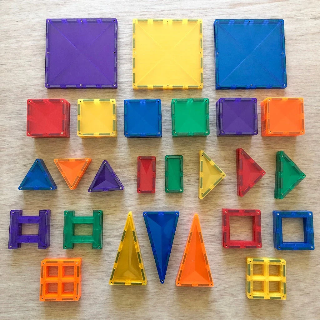 Connetix Tiles - Rainbow 100 Piece Creative Pack 4 Connetix Tiles - Rainbow 100 Piece Creative Pack - Image 4