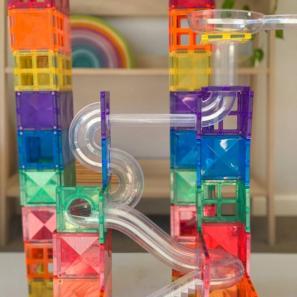 Connetix Tiles - Rainbow 92 Piece Ball Run Pack 9 Connetix Tiles - Rainbow 92 Piece Ball Run Pack - Image 9