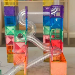 Connetix Tiles - Rainbow 92 Piece Ball Run Pack 27 Connetix Tiles - Rainbow 92 Piece Ball Run Pack -Kids Toy Shop IMG 6437 1