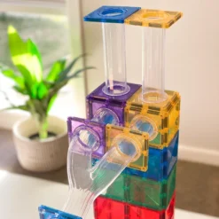 Connetix Tiles - Rainbow 92 Piece Ball Run Pack 22 Connetix Tiles - Rainbow 92 Piece Ball Run Pack -Kids Toy Shop IMG 6445