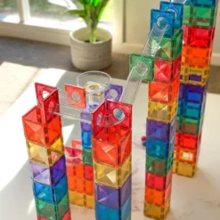 Connetix Tiles - Rainbow 92 Piece Ball Run Pack 29 Connetix Tiles - Rainbow 92 Piece Ball Run Pack -Kids Toy Shop IMG 6449