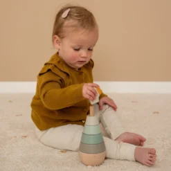 Little Dutch Ring Stacker - Little Goose -Kids Toy Shop LD7073 RingpyramidGoose 1