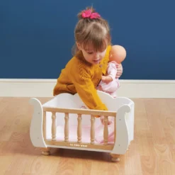 Le Toy Van Sleigh Doll Cot & Crib -Kids Toy Shop Le Toy Van Sleigh Doll Cot Crib Le Toy Van 1598622992