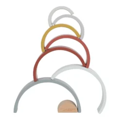 Little Dutch Rainbow Stacker - Pure & Nature -Kids Toy Shop Little Dutch Rainbow Stacker Pure Nature Little Dutch 1598481891