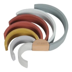 Little Dutch Rainbow Stacker - Pure & Nature -Kids Toy Shop Little Dutch Rainbow Stacker Pure Nature Little Dutch 1598481893