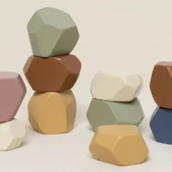 Little Dutch Wooden Stacking Stones - Vintage -Kids Toy Shop LittleDutchWoodenRockingStones1 2