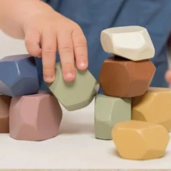 Little Dutch Wooden Stacking Stones - Vintage -Kids Toy Shop LittleDutchWoodenRockingStones1 3