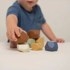 Little Dutch Wooden Stacking Stones - Vintage -Kids Toy Shop LittleDutchWoodenRockingStones1 5