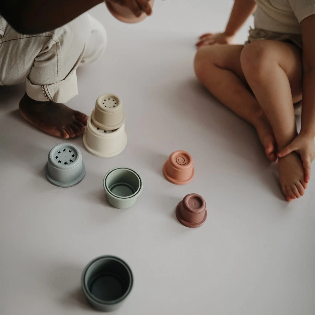 Mushie Petal Stacking Cups 4 Mushie Petal Stacking Cups - Image 4