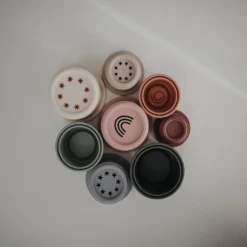 Mushie Retro Stacking Cups -Kids Toy Shop Mushie Original Stacking Cups Mushie 1603844825