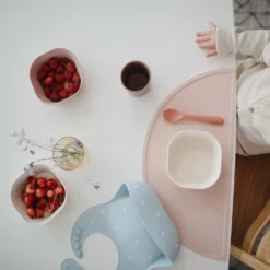 Mushie Silicone Placemat - Blush -Kids Toy Shop Mushie Silicone Placemat Blush Mushie 1603923115
