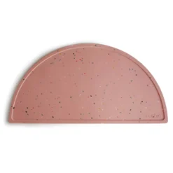 Mushie Silicone Placemat - Powder Pink Confetti