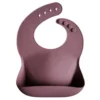 Mushie Silicone Bib - Dusty Rose