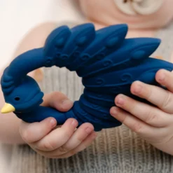 Natruba Peacock Teether - Blue -Kids Toy Shop Natruba Teether Peacock Blue Lifestyle 1024x 39d1bb3f 37e1 4c12 b549 5bcf14730ca3