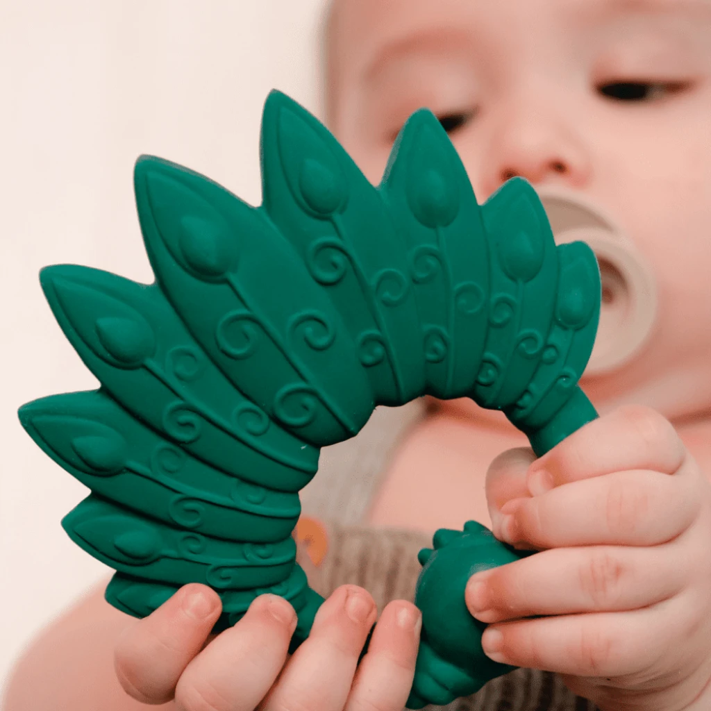 Natruba Peacock Teether - Green 2 Natruba Peacock Teether - Green - Image 2
