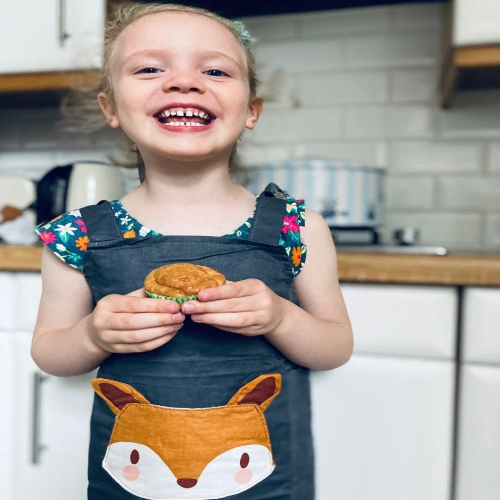 ThreadBear Design - Fox Linen Apron 2 ThreadBear Design - Fox Linen Apron - Image 2