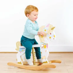 Le Toy Van Rocking Unicorn Carousel -Kids Toy Shop PL134 Unicorn Carousel Rocking Boy Horse Ride on 2x 2b777c12 a892 455f b997 45f5ddd060fa