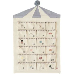 OYOY Christmas Advent Calendar - Circus (Beige/Blue)