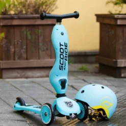 Scoot And Ride - Highway Kick 1 2in1 Scooter Blueberry -Kids Toy Shop Scoot And Ride Blue Berry 02