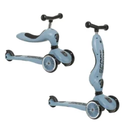 Scoot And Ride - Highway Kick 1 2in1 Scooter Steel -Kids Toy Shop Scoot and Ride Highwaykick 1 Ride On and Scooter Steel 7 77919.1628299785