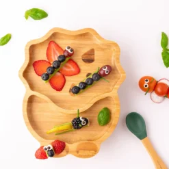 Eco Rascals Bamboo Suction Plate - Dinosaur -Kids Toy Shop Snackidea1 Bugs 01