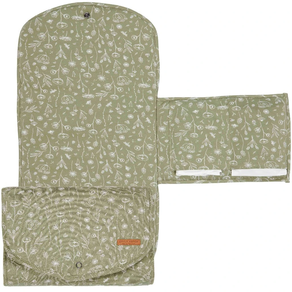 Little Dutch Comfort Changing Pad - Wild Flowers Olive 1 Little Dutch Comfort Changing Pad - Wild Flowers Olive