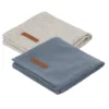 Little Dutch Swaddle Pure Blue + Pure Grey (70cm X 70cm)