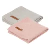 Little Dutch Swaddle Pure Pink + Pure Grey (70cm X 70cm)