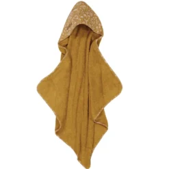 Little Dutch Hooded Towel - Wild Flowers Ochre