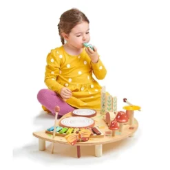 Tender Leaf Toys Musical Table -Kids Toy Shop TL8655musicsetwithgirlblowingwhistle