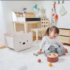 Tender Leaf Toys Desk And Chair -Kids Toy Shop TL8819 desk and chair TL8816 pull along bear cart TL8820 bunny storage unit TL8349 woodpecker game 2