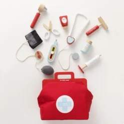 Le Toy Van Doctor's Kit (New Look) -Kids Toy Shop TV292 doctors bag 2021 accessories jumping out of bag grey backdrop