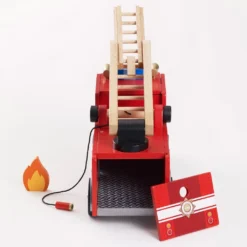 Le Toy Van Wooden Fire Engine (New Look) -Kids Toy Shop TV427 fire engine removable back retractable hose 1800x1800 0c85b82d 6010 4b9e 90d8 c6c0b2577ad9