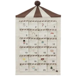 OYOY Christmas Advent Calendar - Circus (Beige/Brown)