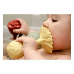 Natruba Daisy Rattle - Yellow -Kids Toy Shop daisy teething rattle
