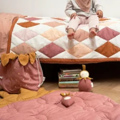 Fabelab Quilted Blanket - Strawberry -Kids Toy Shop fabelab fabelab play mat strawberry