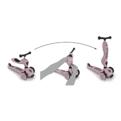 Scoot And Ride - Highway Kick 1 2in1 Scooter Rose -Kids Toy Shop highway kick 1 rose 336150