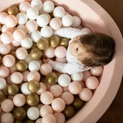 Larisa & Pumpkin Powder Ball Pit + Powder/Gold/White Balls -Kids Toy Shop larisa pumpkin pink ball pit gold powder white balls lifestyle 1800x1800 7543b227 59a0 4ef9 bf02 60a464709d73