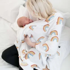 Miilk Muslin - Rainbows -Kids Toy Shop miilk muslin rainbows lifestyle new 1800x1800 a68aa54a 0df8 44d5 8ee8 6efb88c66cf0