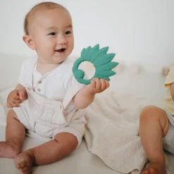 Natruba Peacock Teether - Green 8 Natruba Peacock Teether - Green -Kids Toy Shop natruba teether peacock green 3