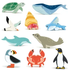 Tender Leaf Toys 10 Sea Creature Animals - Bundle