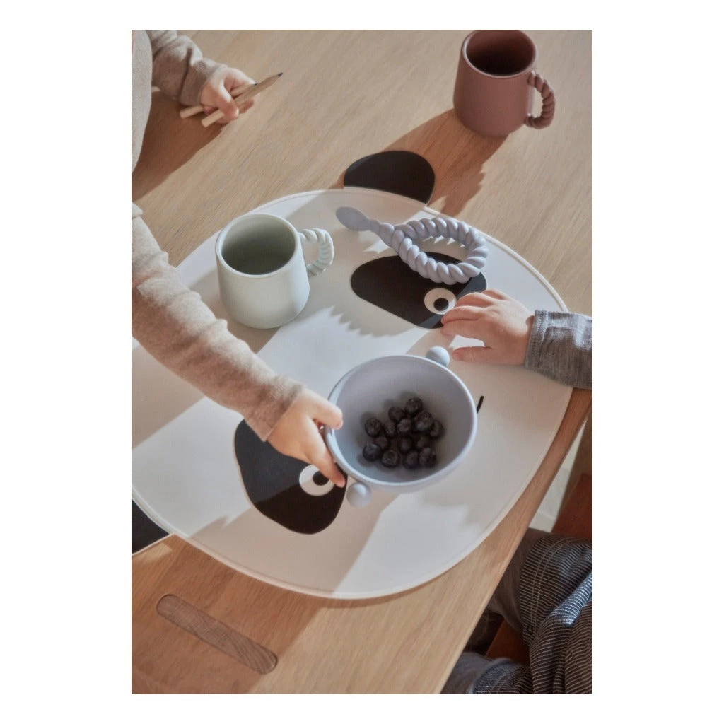 OYOY Mini Silicone Placemat - Panda 3 OYOY Mini Silicone Placemat - Panda - Image 3