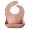 Mushie Silicone Bib - Peach Terrazzo