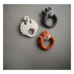 Natruba Fox Teether - Orange -Kids Toy Shop raccoon teething ring