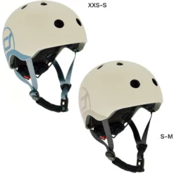 Scoot And Ride Safety Helmet With LED Ash