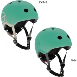 Scoot And Ride Safety Helmet With LED Forest