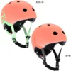 Scoot And Ride Safety Helmet With LED Peach