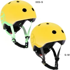 Scoot And Ride Safety Helmet With LED Lemon
